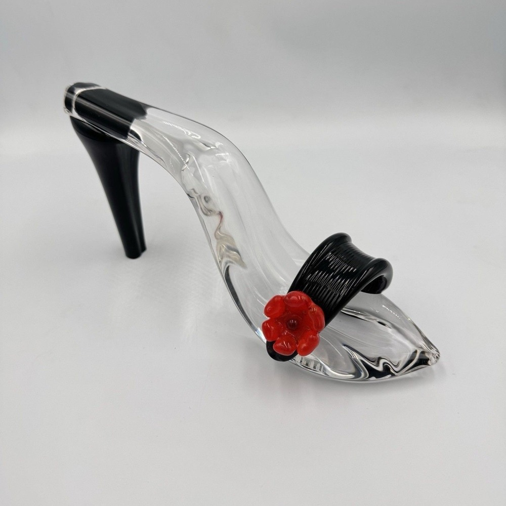 Alex Radetski Studios Art Glass High Heel Slipper‎ Figurine Signed Right Shoe